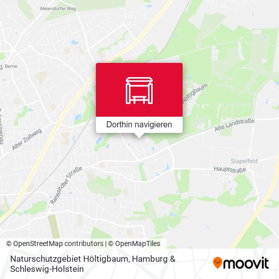 Naturschutzgebiet Höltigbaum Karte