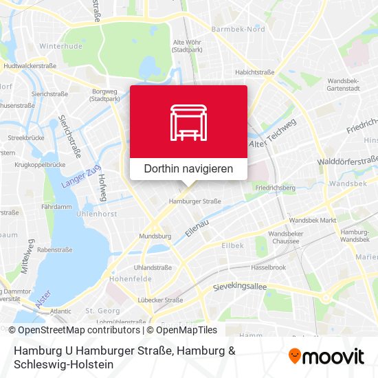 Hamburg U Hamburger Straße Karte