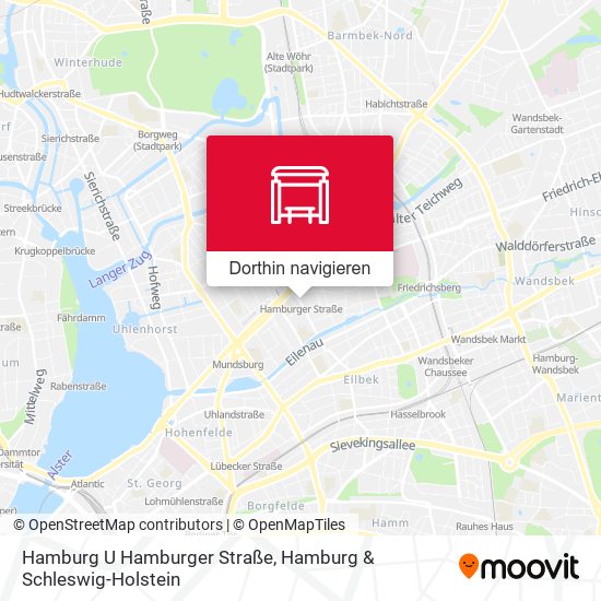 Hamburg U Hamburger Straße Karte