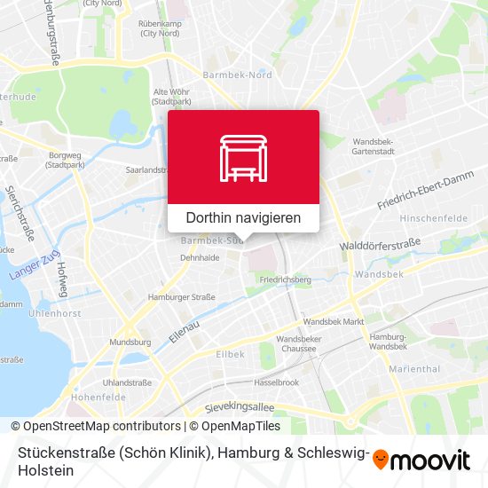 Stückenstraße (Schön Klinik) Karte