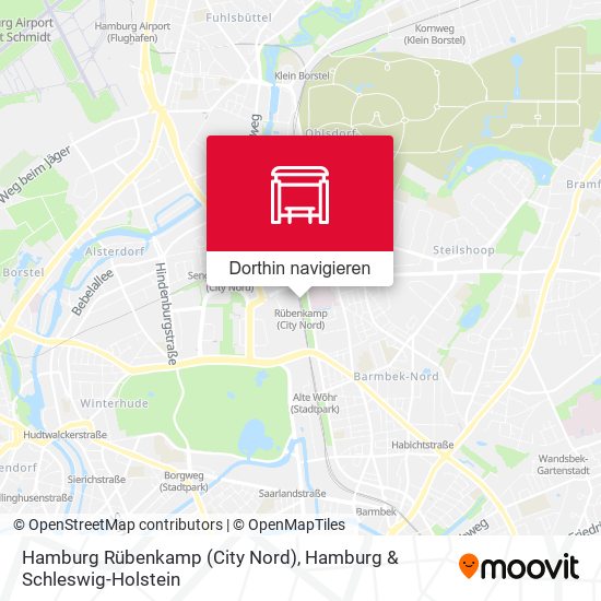 Hamburg Rübenkamp (City Nord) Karte