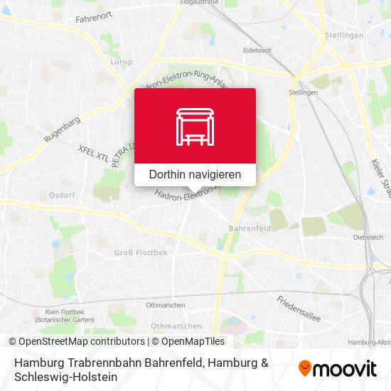 Hamburg Trabrennbahn Bahrenfeld Karte