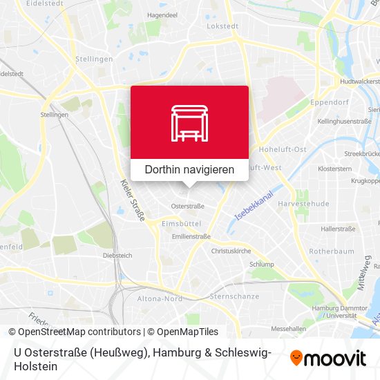 U Osterstraße (Heußweg) Karte