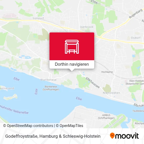 Godeffroystraße Karte