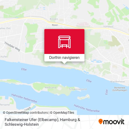 Falkensteiner Ufer (Elbecamp) Karte
