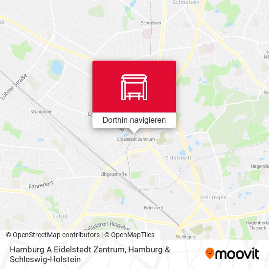 Hamburg A Eidelstedt Zentrum Karte