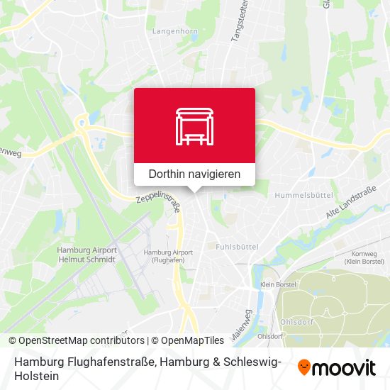 Hamburg Flughafenstraße Karte