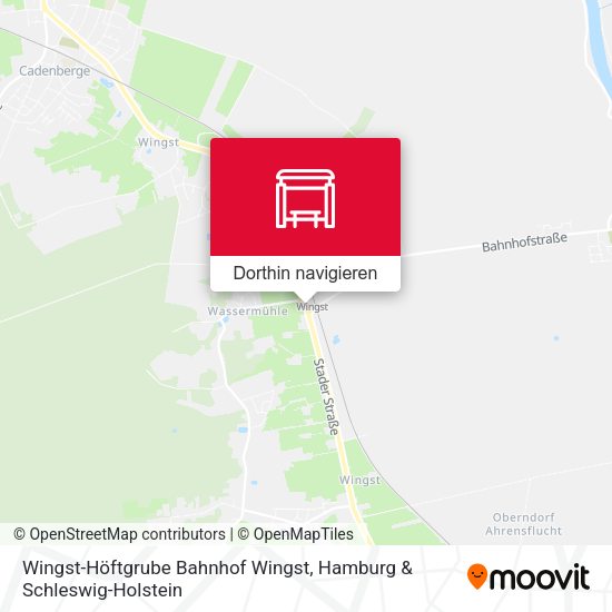 Wingst-Höftgrube Bahnhof Wingst Karte