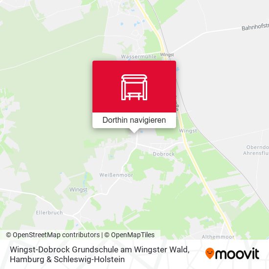 Wingst-Dobrock Grundschule am Wingster Wald Karte