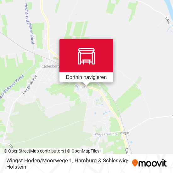 Wingst Höden/Moorwege 1 Karte