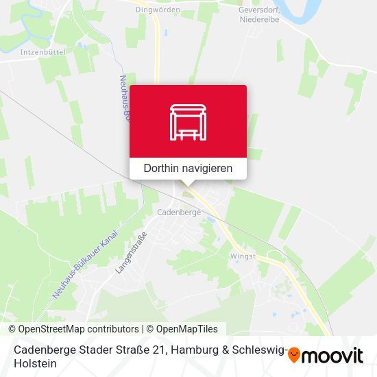 Cadenberge Stader Straße 21 Karte