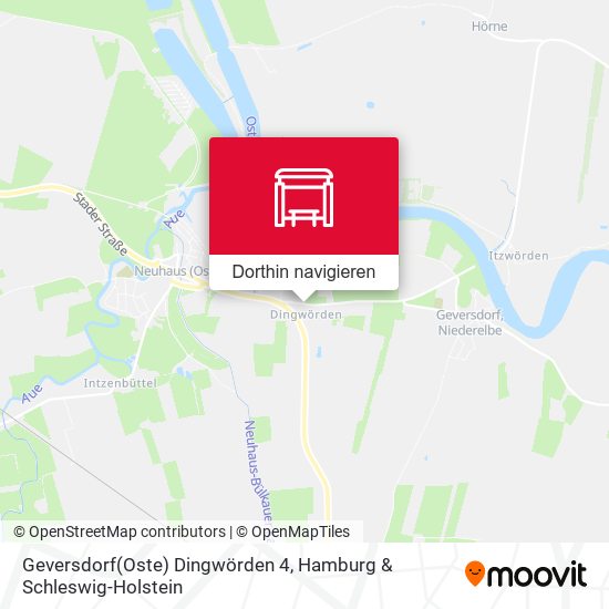 Geversdorf(Oste) Dingwörden 4 Karte