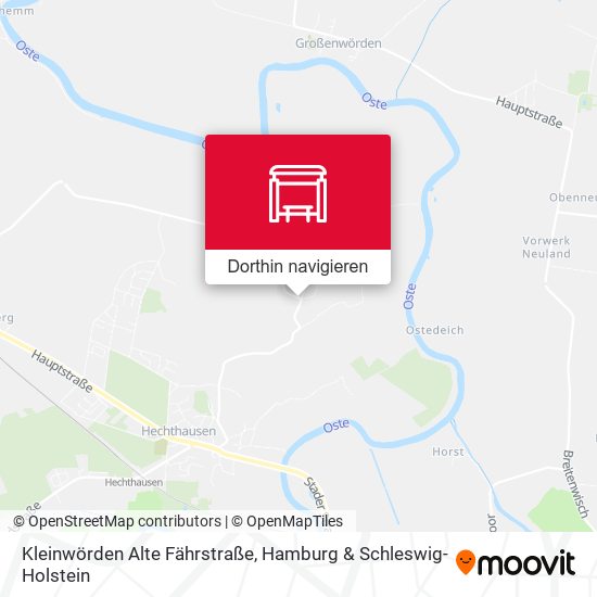 Kleinwörden Alte Fährstraße Karte