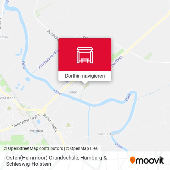 Osten(Hemmoor) Grundschule Karte