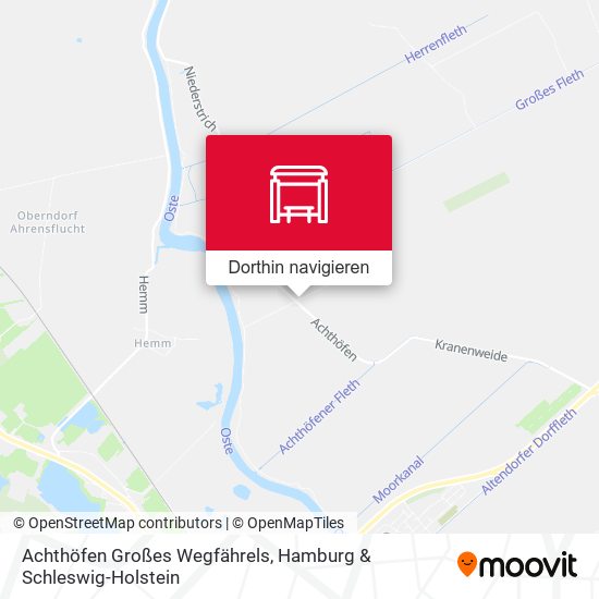 Achthöfen Großes Wegfährels Karte