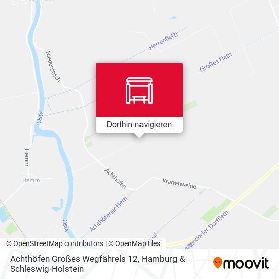 Achthöfen Großes Wegfährels 12 Karte