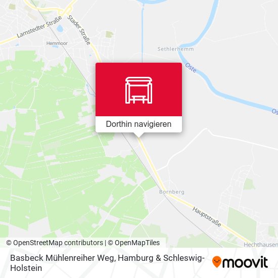 Basbeck Mühlenreiher Weg Karte