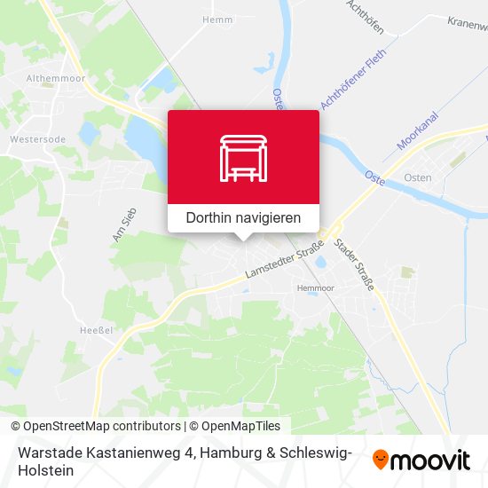 Warstade Kastanienweg 4 Karte