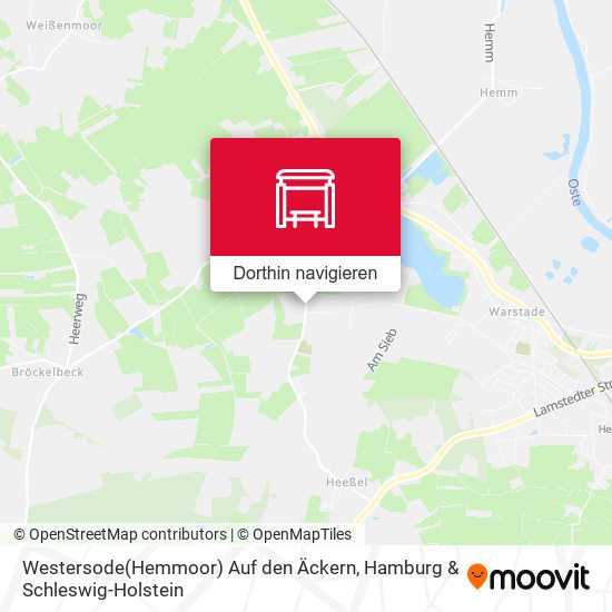 Westersode(Hemmoor) Auf den Äckern Karte