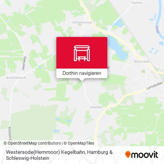 Westersode(Hemmoor) Kegelbahn Karte