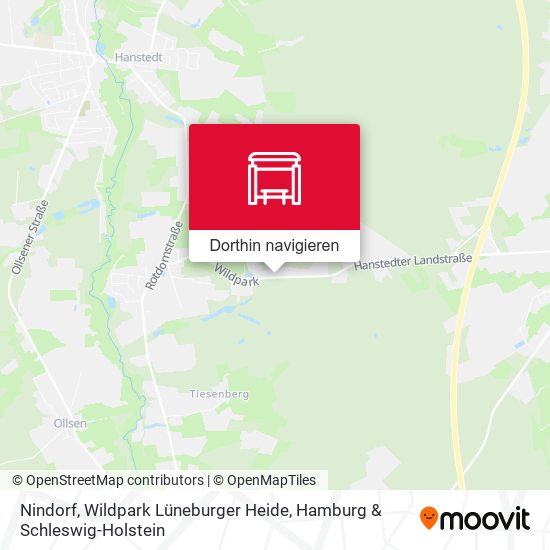 Nindorf, Wildpark Lüneburger Heide Karte