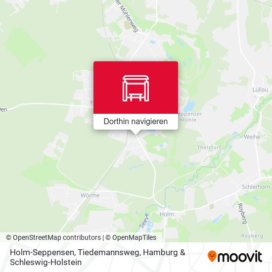 Holm-Seppensen, Tiedemannsweg Karte