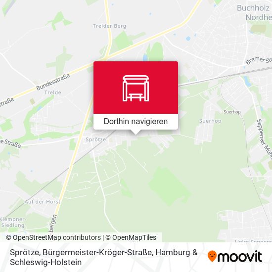 Sprötze, Bürgermeister-Kröger-Straße Karte