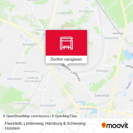 Fleestedt, Lindenweg Karte