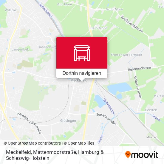 Meckelfeld, Mattenmoorstraße Karte