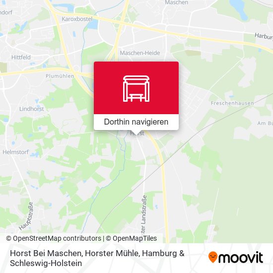 Horst Bei Maschen, Horster Mühle Karte