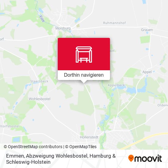 Emmen, Abzweigung Wohlesbostel Karte