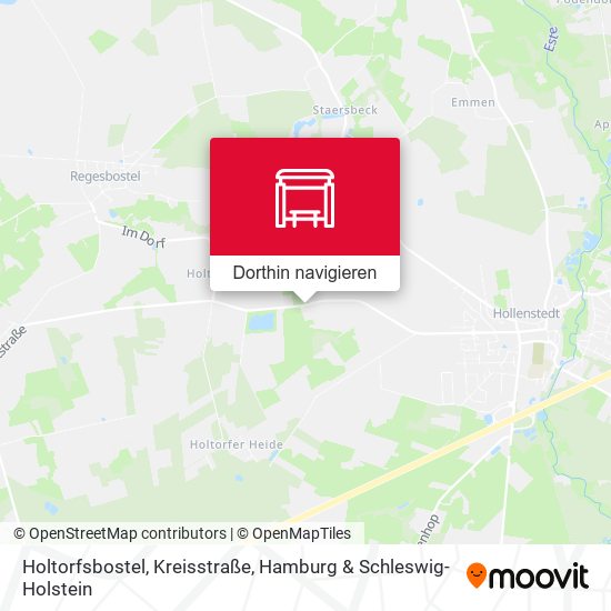 Holtorfsbostel, Kreisstraße Karte
