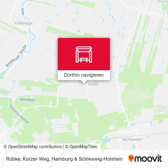 Rübke, Kurzer Weg Karte