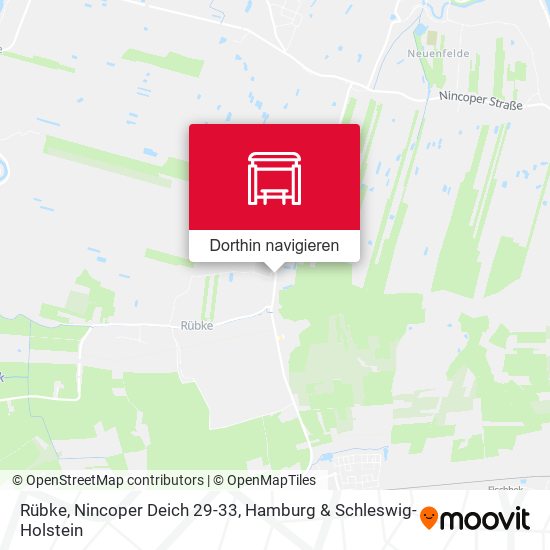 Rübke, Nincoper Deich 29-33 Karte