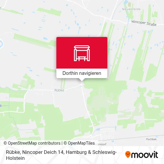 Rübke, Nincoper Deich 14 Karte