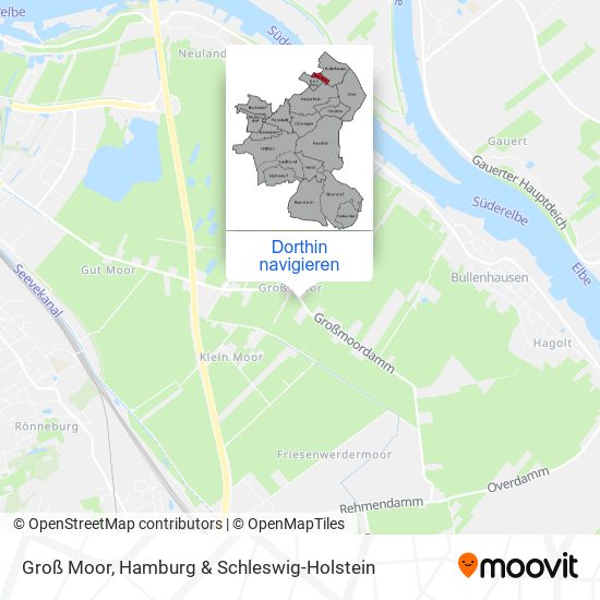 Groß Moor Karte