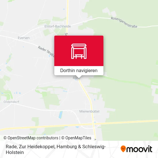 Rade, Zur Heidekoppel Karte