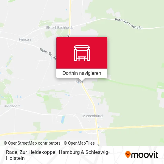 Rade, Zur Heidekoppel Karte