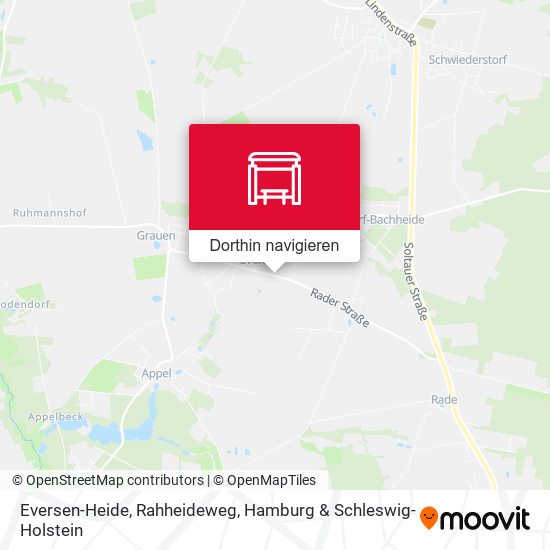 Eversen-Heide, Rahheideweg Karte