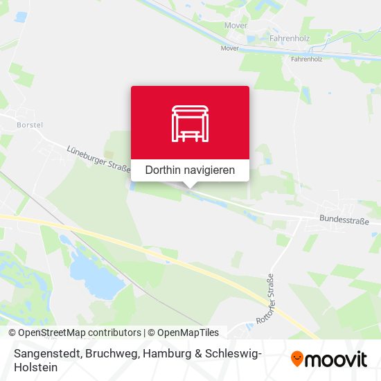 Sangenstedt, Bruchweg Karte