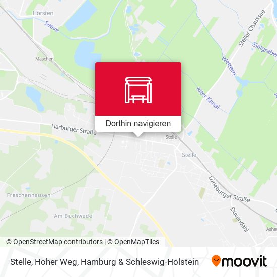 Stelle, Hoher Weg Karte