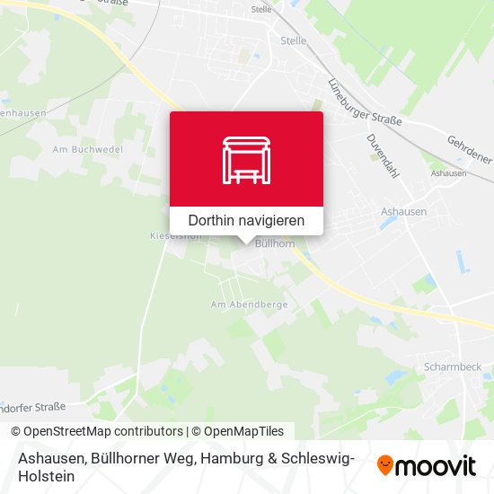 Ashausen, Büllhorner Weg Karte