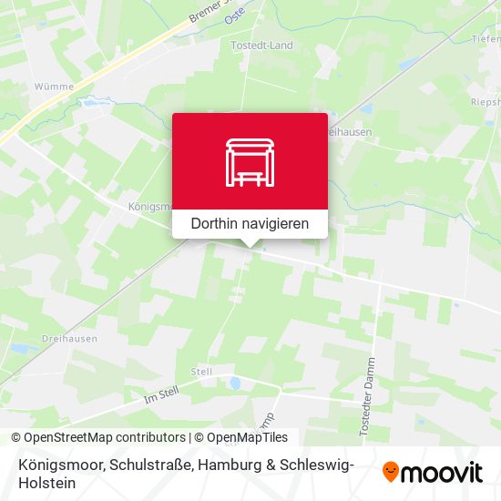 Königsmoor, Schulstraße Karte