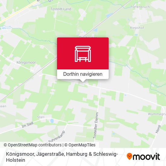 Königsmoor, Jägerstraße Karte