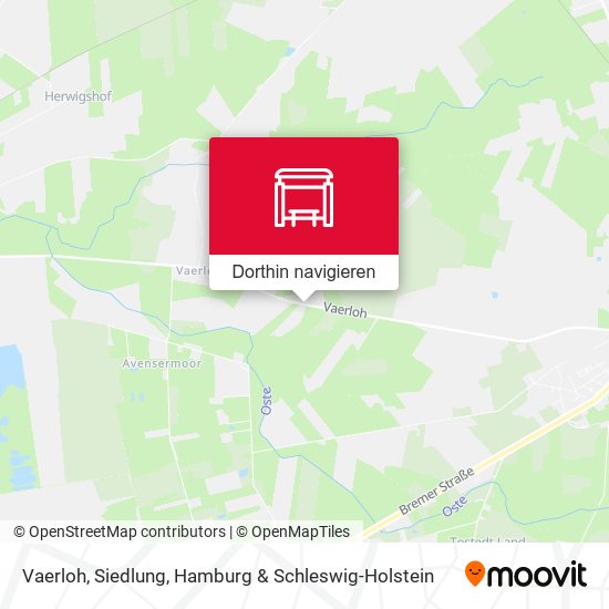 Vaerloh, Siedlung Karte