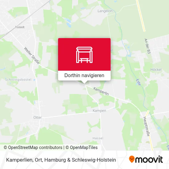 Kamperlien, Ort Karte