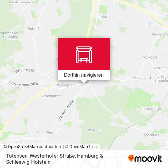 Tötensen, Westerhofer Straße Karte