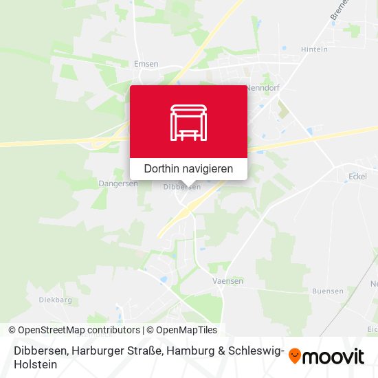 Dibbersen, Harburger Straße Karte