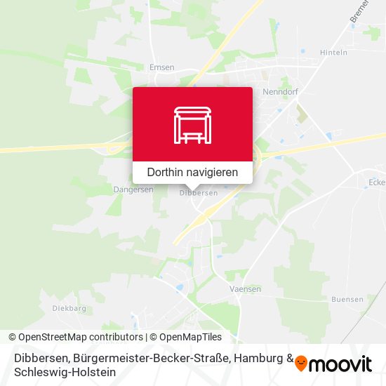 Dibbersen, Bürgermeister-Becker-Straße Karte
