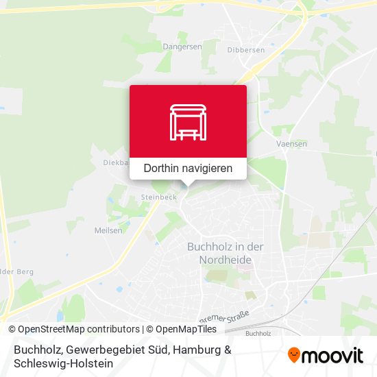 Buchholz, Gewerbegebiet Süd Karte